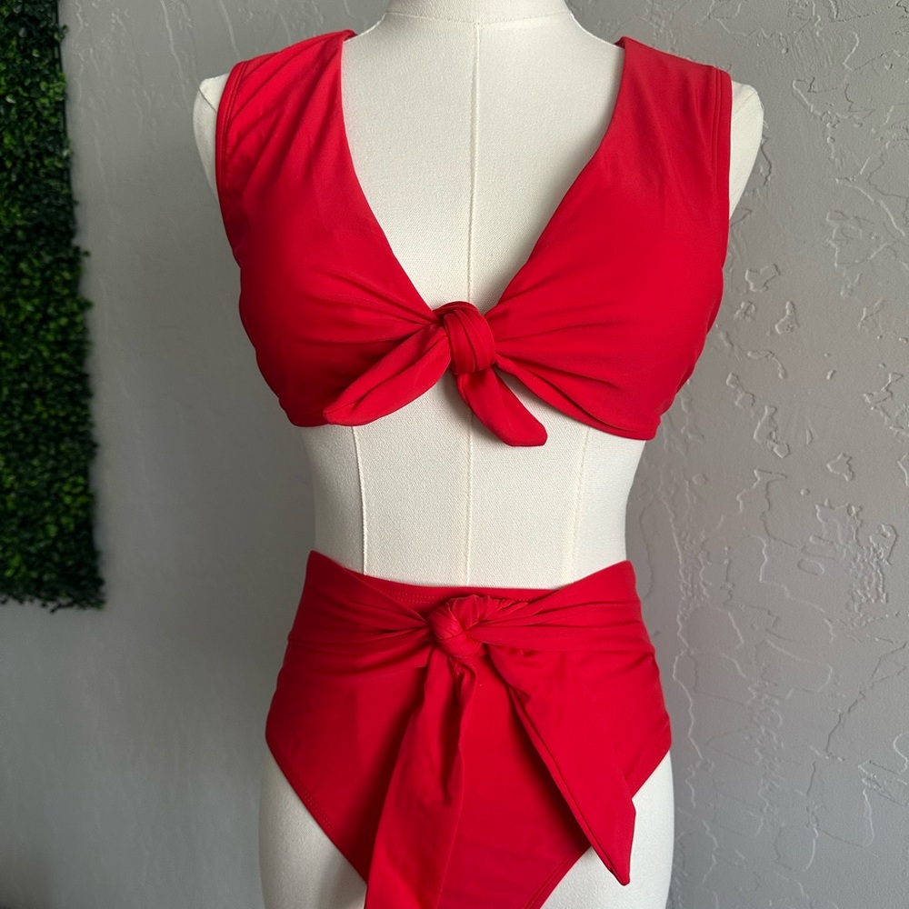Dip Red Bikini Set